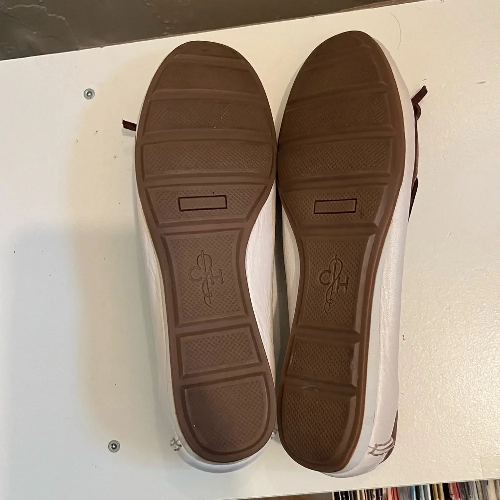 EUC Women's 80's 90's Cole Haan Leather Cream Boat Shoes Loafers Size 7.5 - Picture 5 of 6